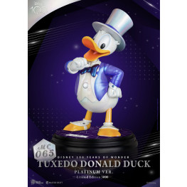 Disney 100th Master Craft socha Tuxedo Donald Duck (Platinum Ver.)